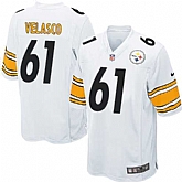 Nike Men & Women & Youth Steelers #61 Velasco White Team Color Game Jersey,baseball caps,new era cap wholesale,wholesale hats